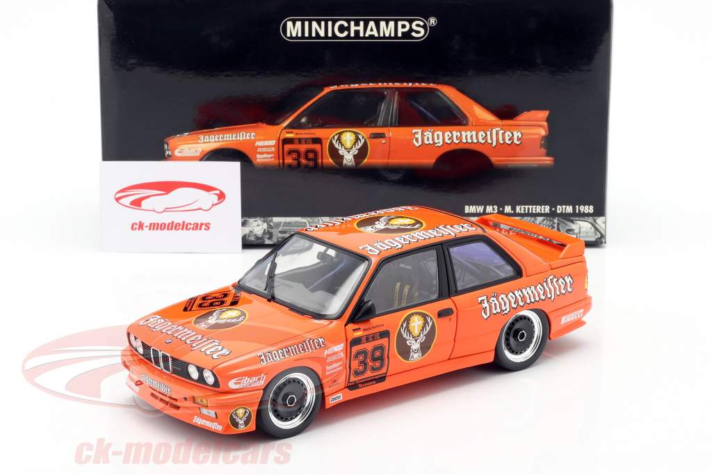 自動車 BMW E30 M.KETTERER DTM 1988 1/18 1:18 Minichamps 1988 BMW E30 M3 DTM Jägermeister #39