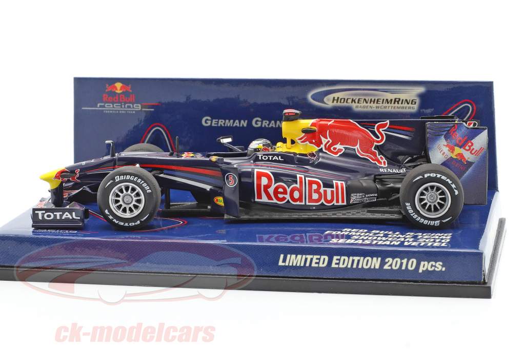 Sebastian Vettel Red Bull Racing Renault RB5 Showcar formula 1 2010 1:43 Minichamps