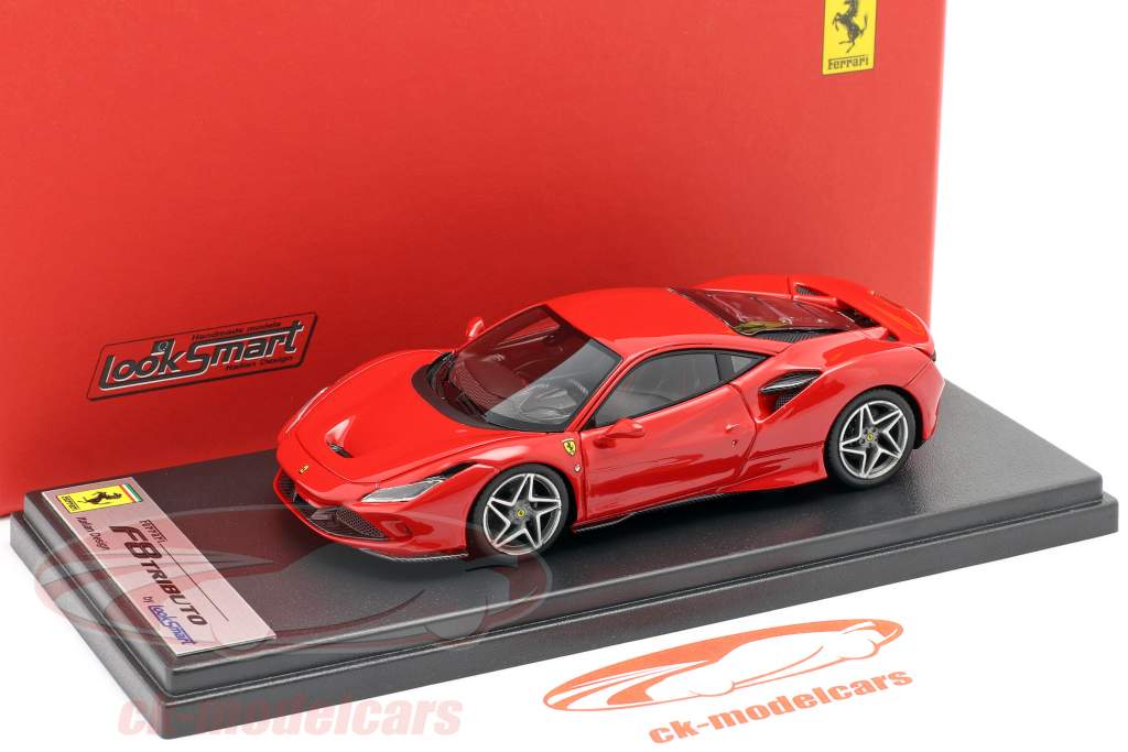 Ferrari F8 Tributo Byggeår 2019 rød 1:43 LookSmart