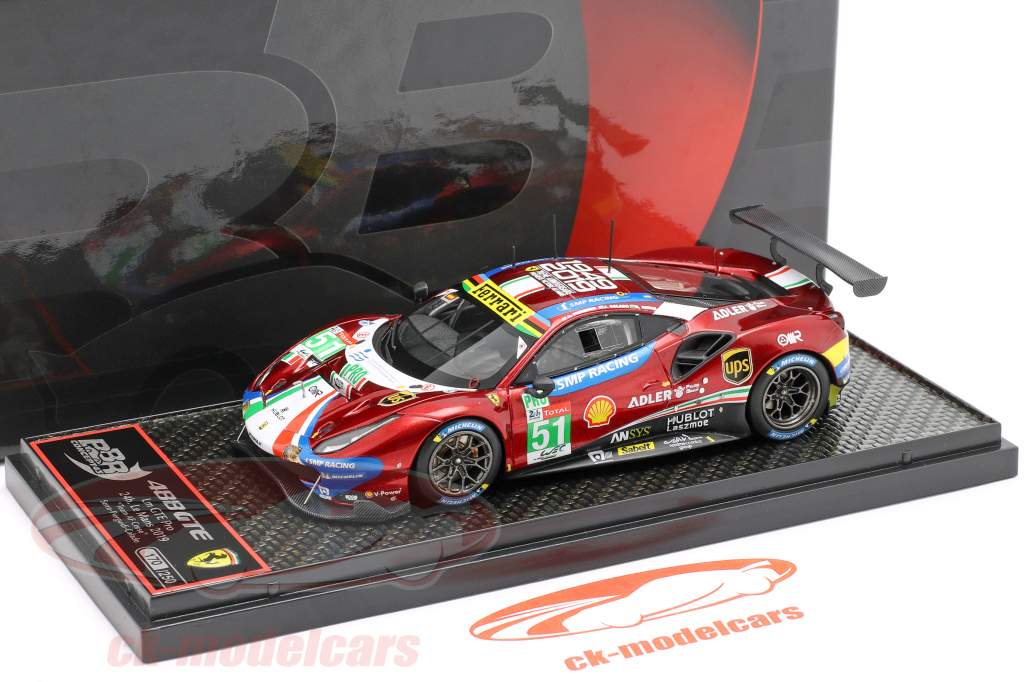 Ferrari 488 GTE #51 gagnant LMGTE Pro 24h LeMans 2019 AF Corse 1:43 BBR