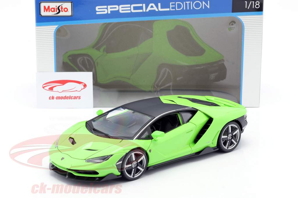 Lamborghini Centenario LP770-4 建设年份 2016 绿色 1:18 Maisto