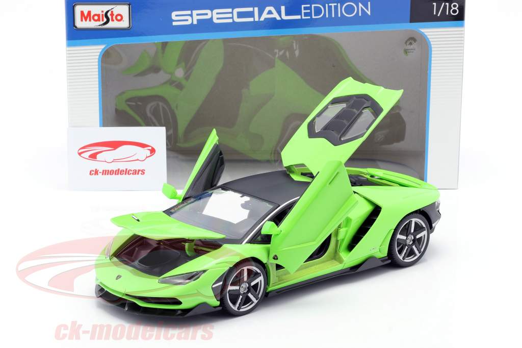 Lamborghini Centenario LP770-4 Baujahr 2016 grün 1:18 Maisto