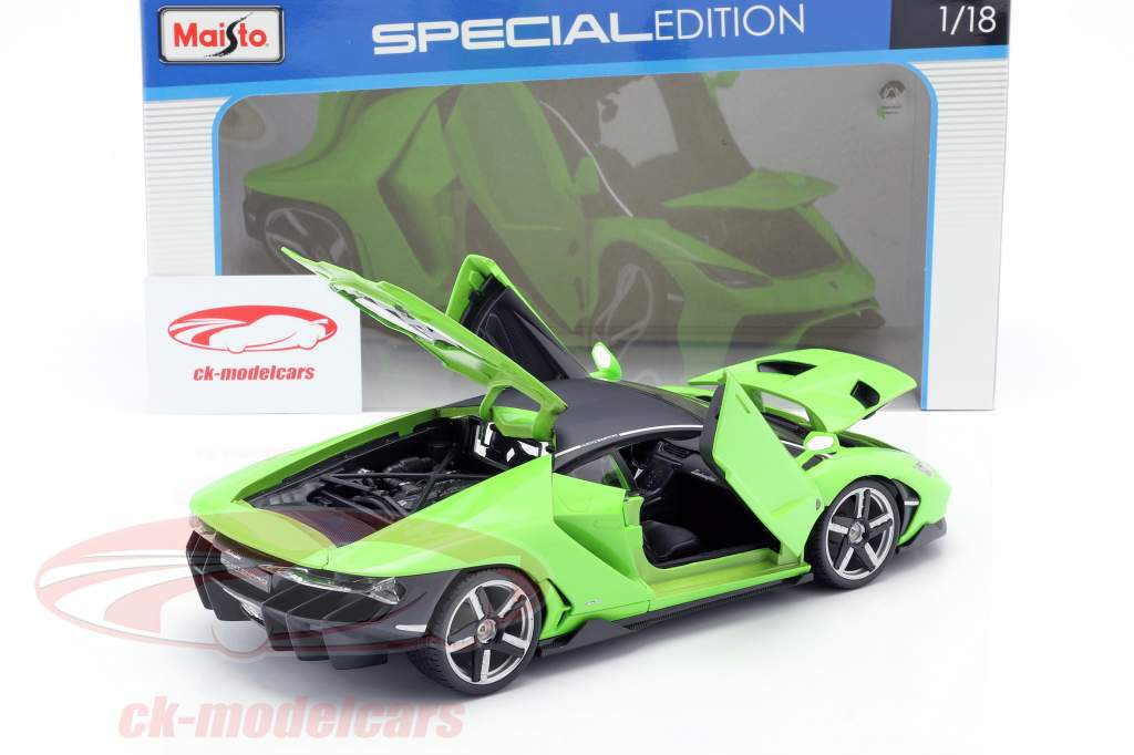 Lamborghini Centenario LP770-4 建设年份 2016 绿色 1:18 Maisto