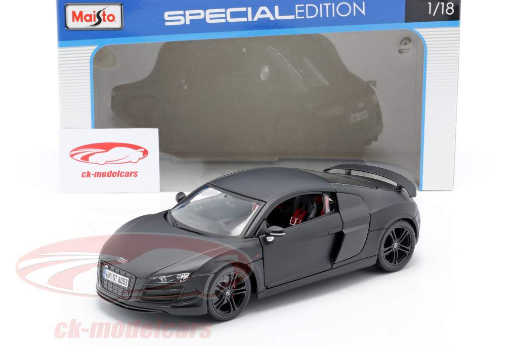 Audi R8 GT mat black 1:18 Maisto
