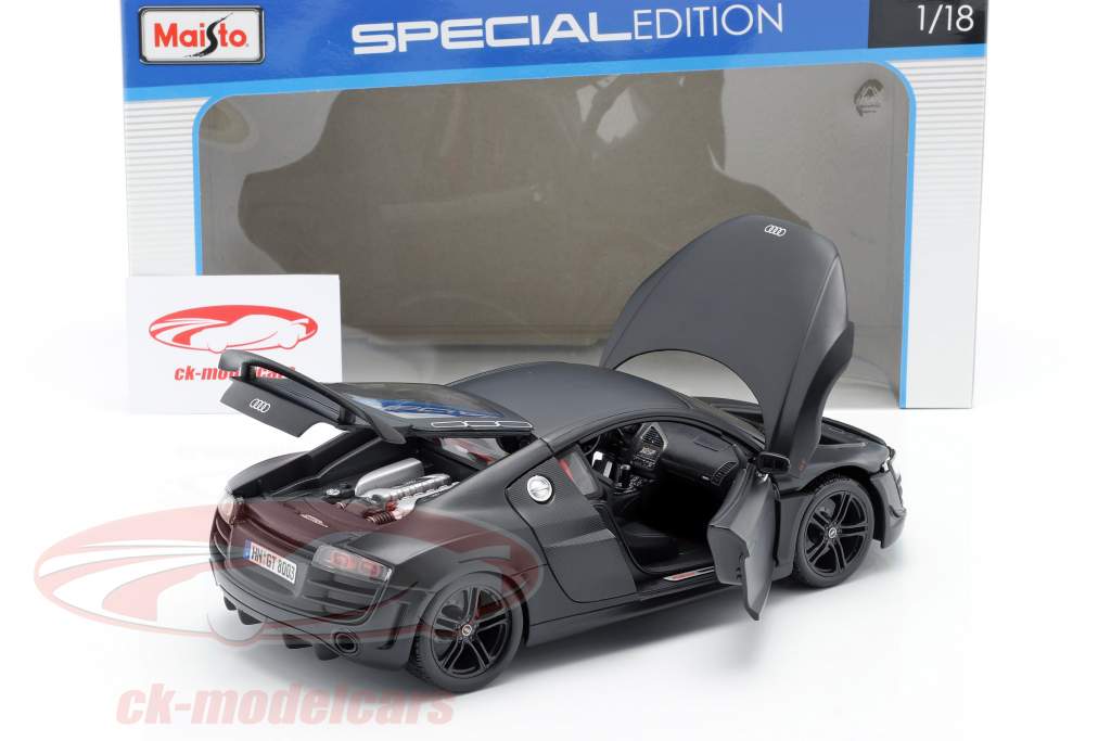 Audi R8 GT mat black 1:18 Maisto
