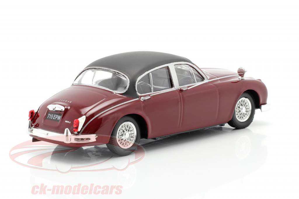 Jaguar MK II TV series Inspector Morse (1987-2000) dark red 1:43 Cararama