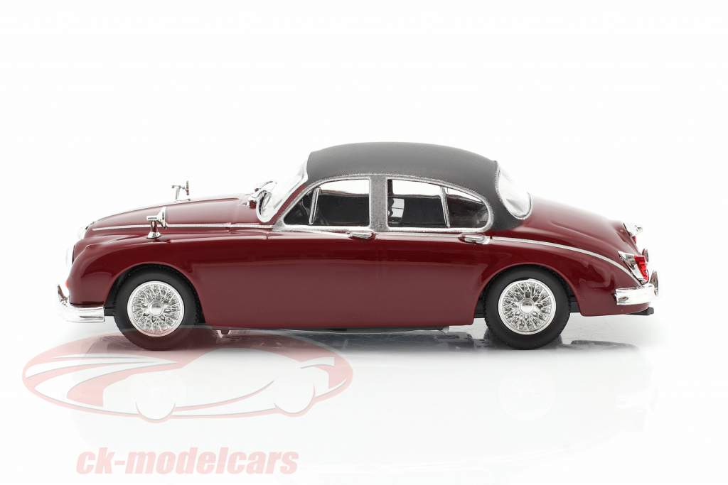 Jaguar MK II TV series Inspector Morse (1987-2000) dark red 1:43 Cararama