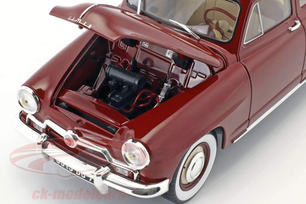 Simca 9 Aronde 建造年份 1953 苋菜 红 1:18 Norev