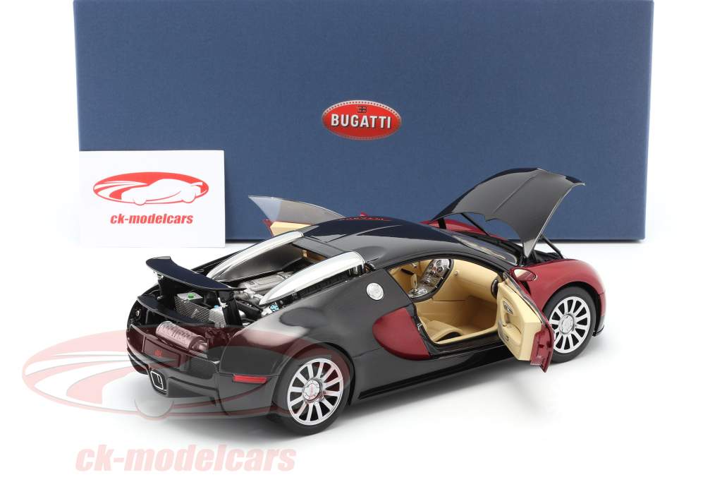 Bugatti EB 16.4 Veyron année de construction 2006 noir / pourpre 1:18 AUTOart
