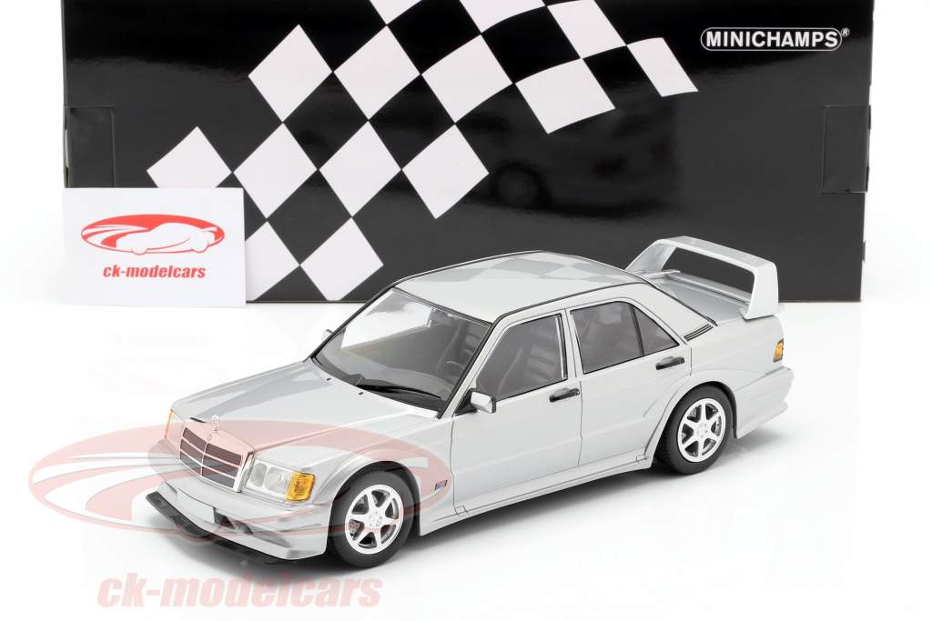 Mercedes-Benz 190E 2,5-16 Evo II 1990 argento metallico 1:18 Minichamps