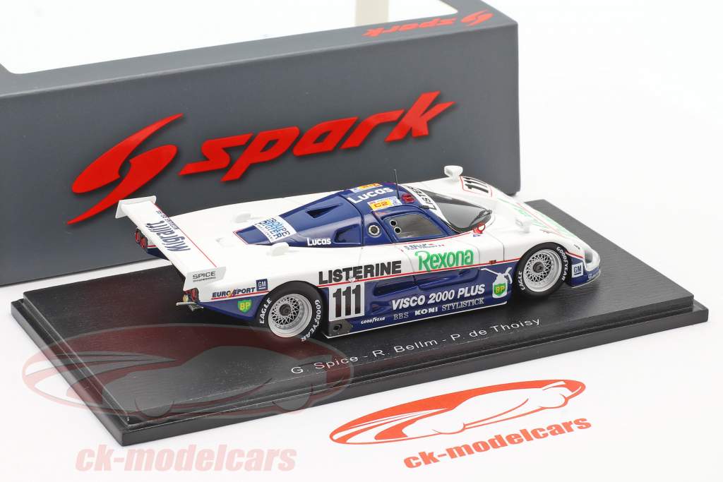 Spice SE88C #111 Gagnant C2 24h LeMans 1988 Spice, Bellm, de Thoisy 1:43 Spark