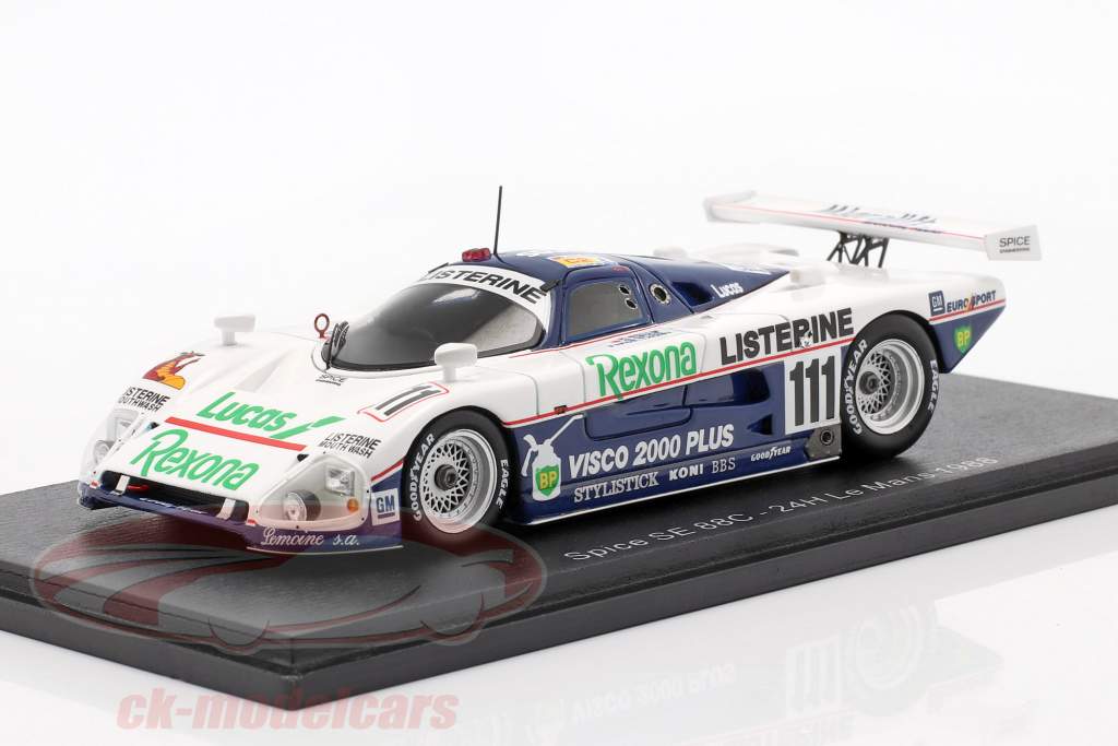 Spice SE88C #111 Gagnant C2 24h LeMans 1988 Spice, Bellm, de Thoisy 1:43 Spark