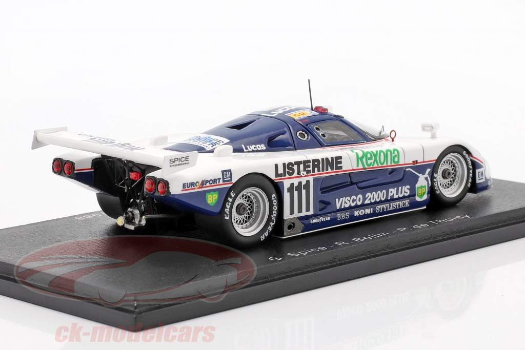 Spice SE88C #111 Gagnant C2 24h LeMans 1988 Spice, Bellm, de Thoisy 1:43 Spark