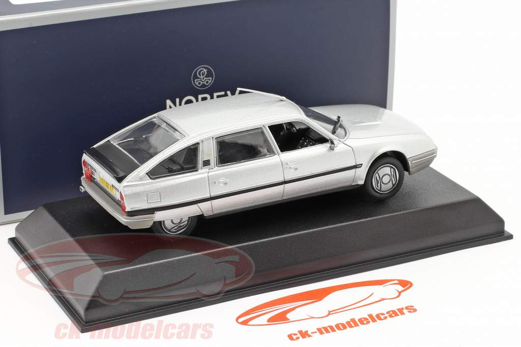 Citroen CX Turbo 2 Prestige Byggeår 1986 sølv metallisk 1:43 Norev