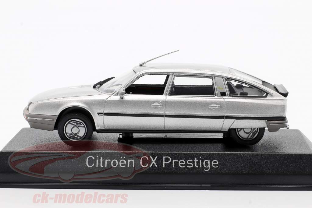 Citroen CX Turbo 2 Prestige Byggeår 1986 sølv metallisk 1:43 Norev