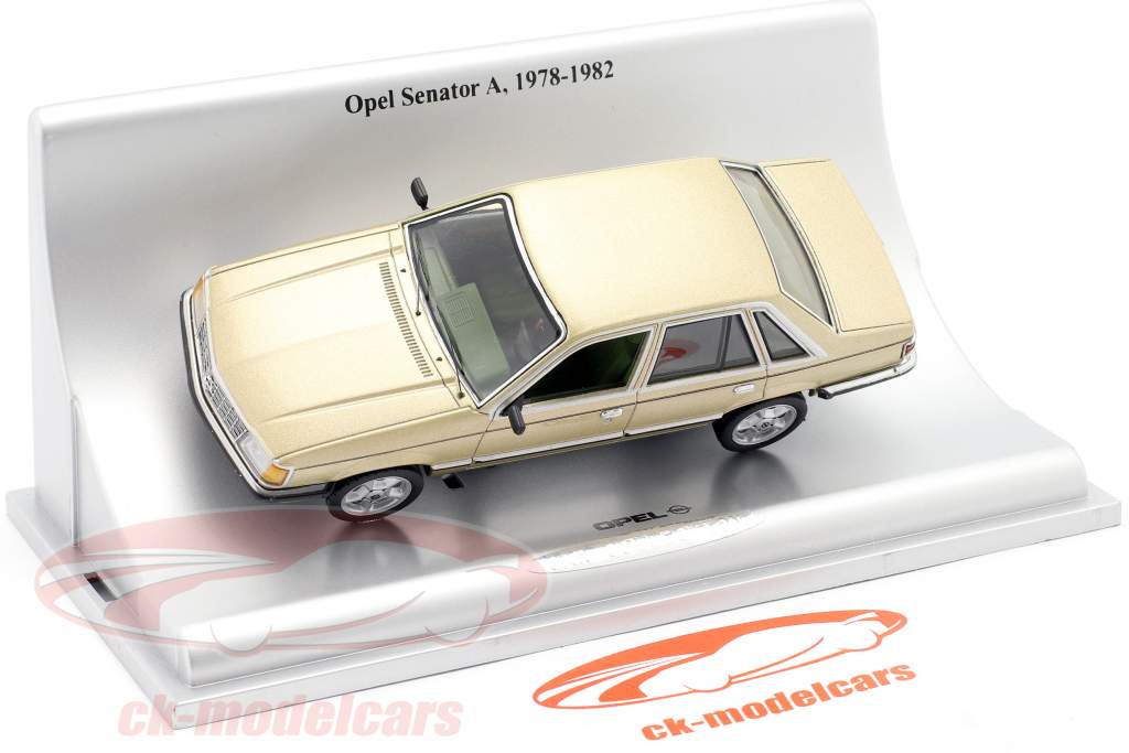 Opel Senator A year 1978-1982 gold metallic 1:43 Schuco