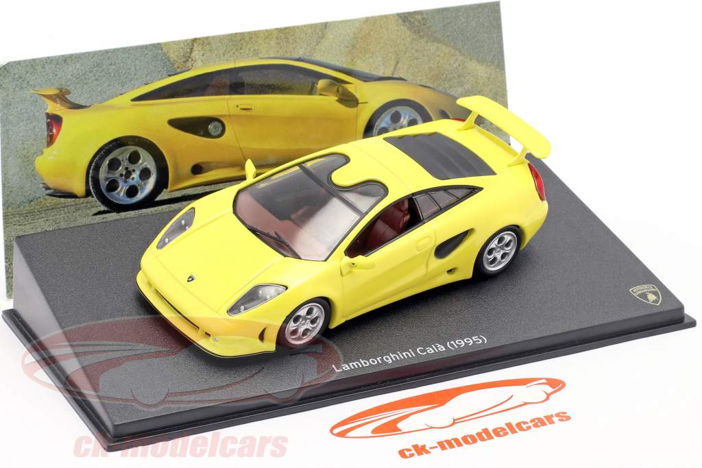 Lamborghini Cala Byggeår 1995 gul 1:43 Leo Models