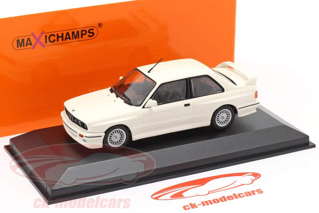 BMW M3 (E30) Année de construction 1987 blanc 1:43 Minichamps