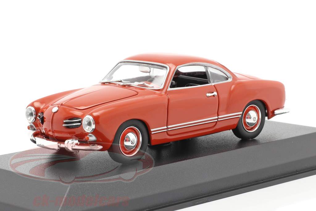 Volkswagen VW Karmann Ghia cupê Ano de construção 1955 vermelho 1:43 Minichamps
