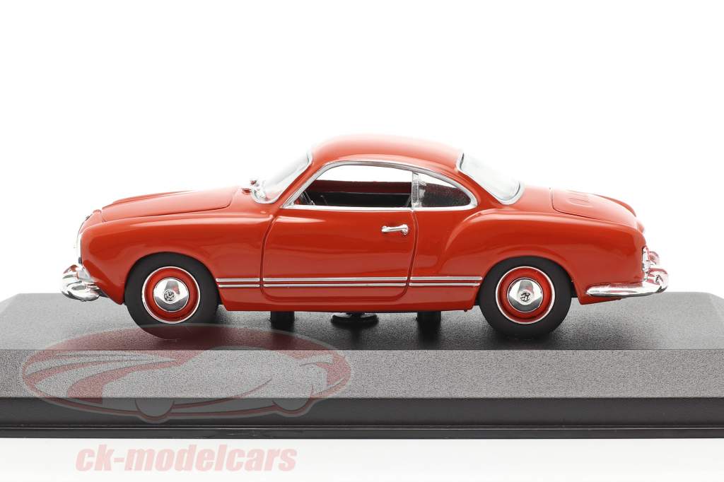 Volkswagen VW Karmann Ghia cupê Ano de construção 1955 vermelho 1:43 Minichamps