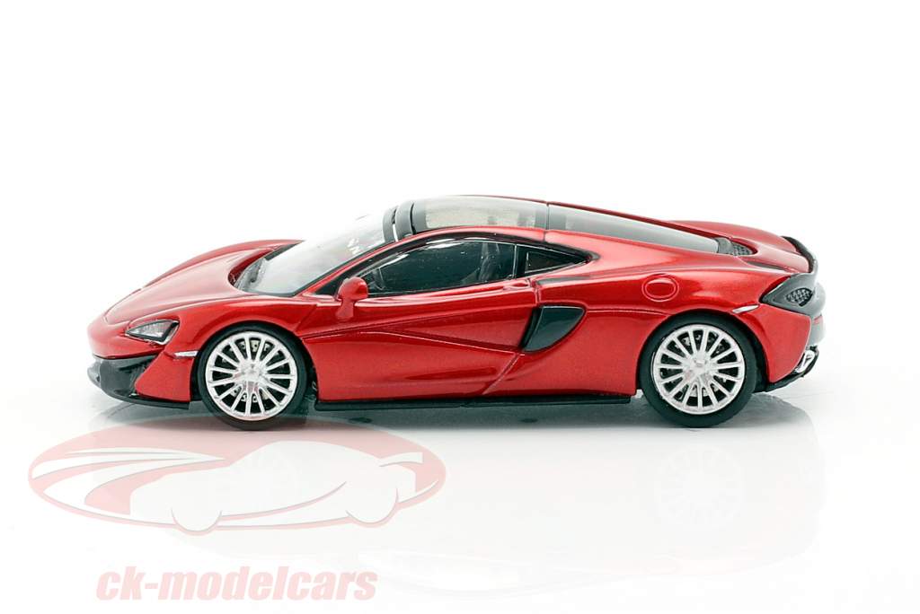 McLaren 570 GT Année de construction 2016 volcan rouge 1:87 Minichamps