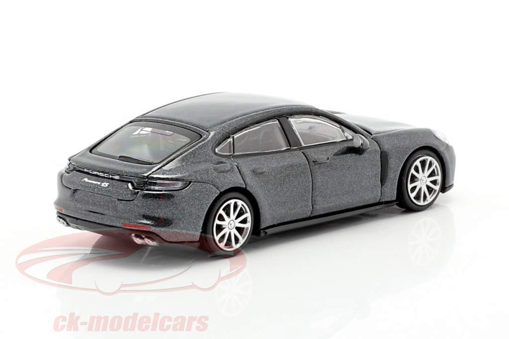 Porsche Panamera 4S Ano de construção 2015 cinzento metálico 1:87 Minichamps