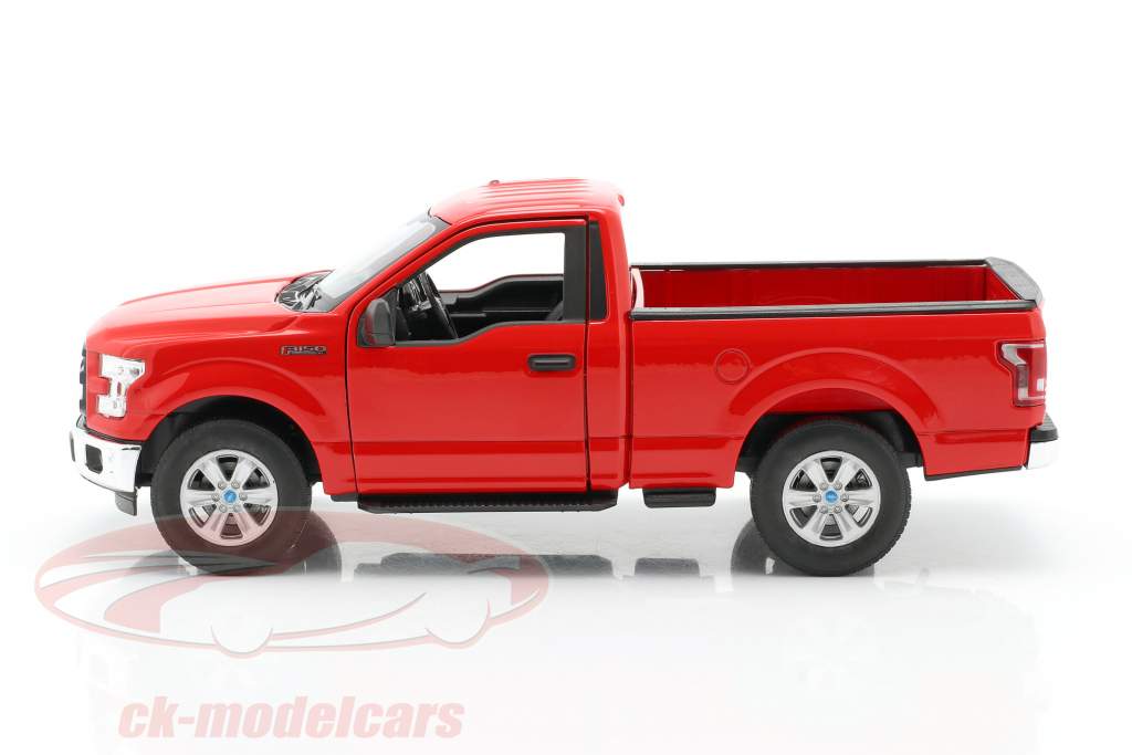 Ford F-150 Regular Cab år 2015 rød 1:24 Welly
