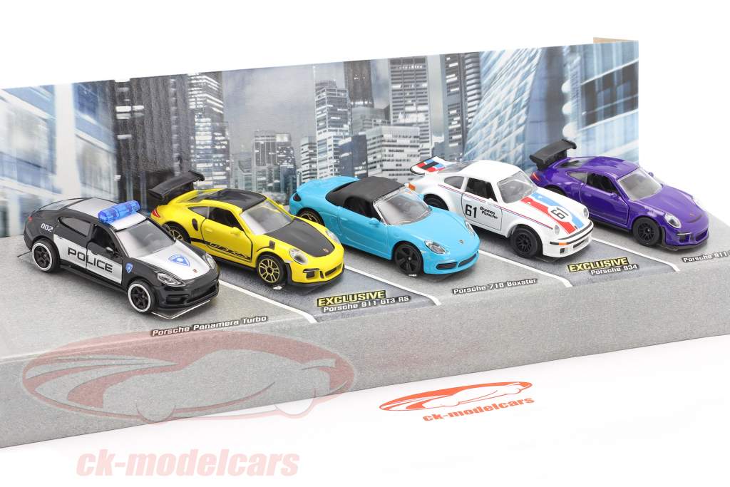 5-Car Set Porsche Edition Confezione regalo 1:64 Majorette