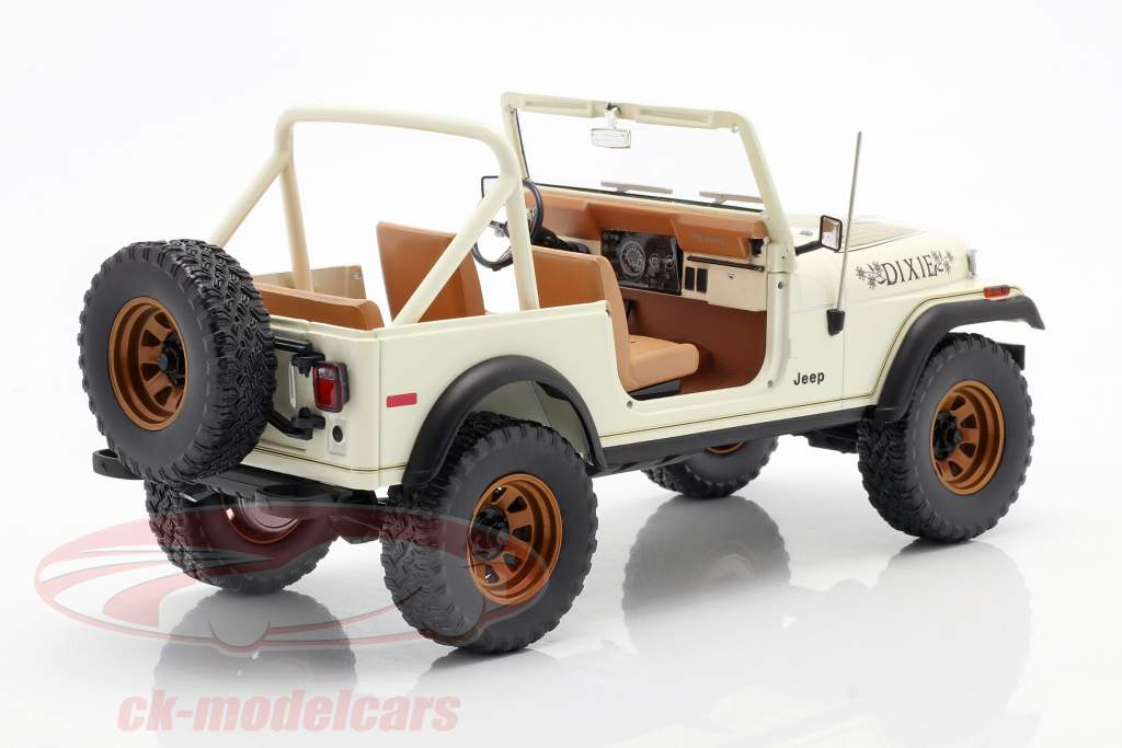 Jeep CJ-7 Dixie Année de construction 1979 blanc 1:18 Greenlight