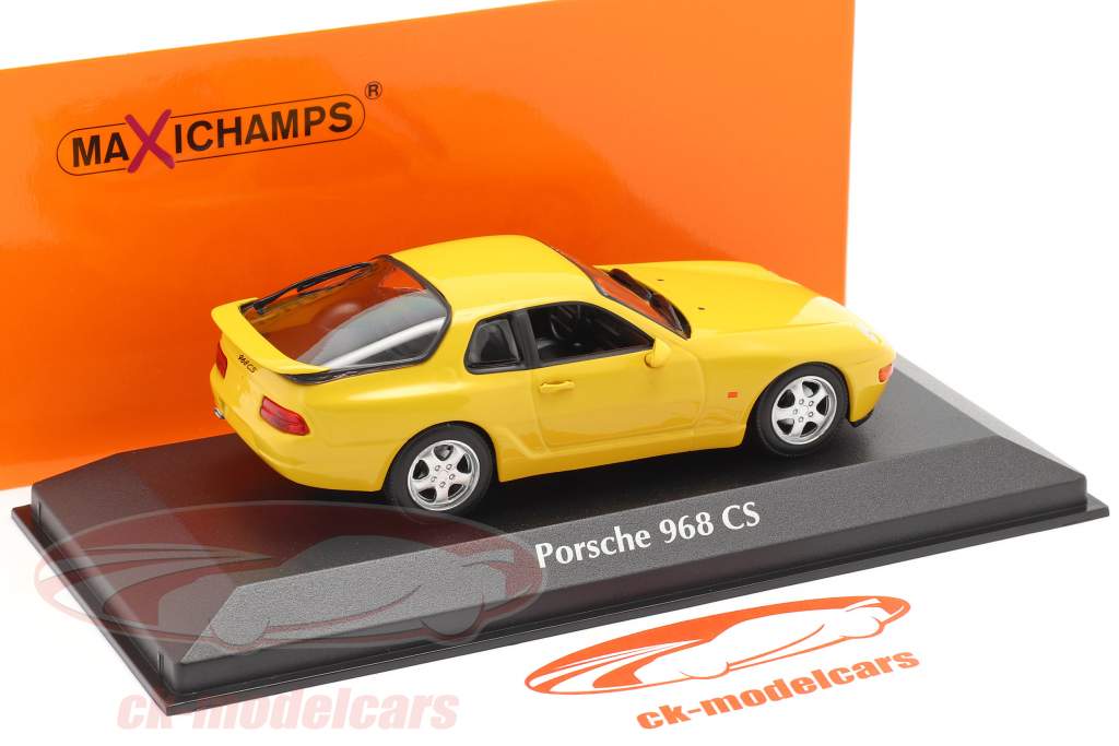 Porsche 968 CS Année de construction 1993 Jaune 1:43 Minichamps