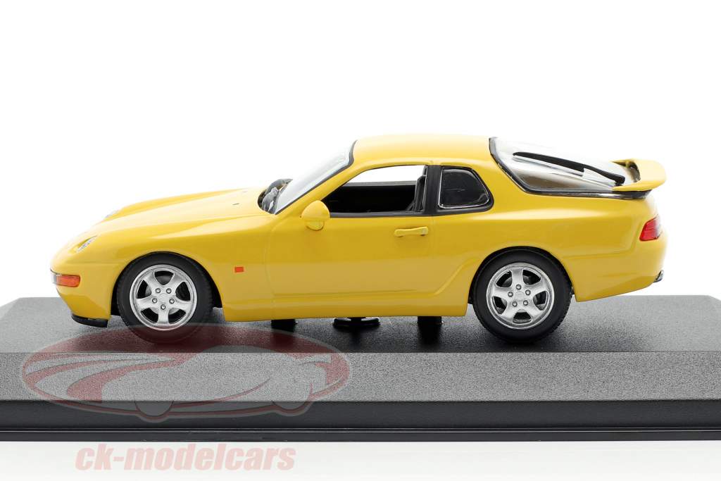 Porsche 968 CS Année de construction 1993 Jaune 1:43 Minichamps