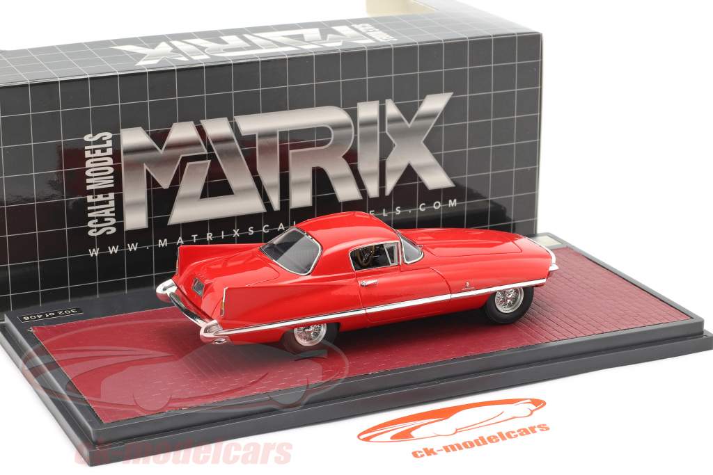 Ferrari 410 Superamerica Coupe Ghia Année de construction 1955 rouge 1:43 Matrix