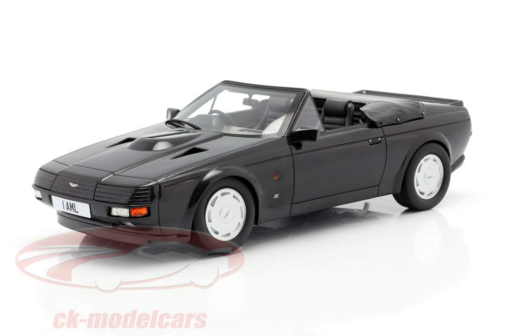 Aston Martin V8 Zagato Spyder Bouwjaar 1987 zwart metalen 1:18 Cult Scale