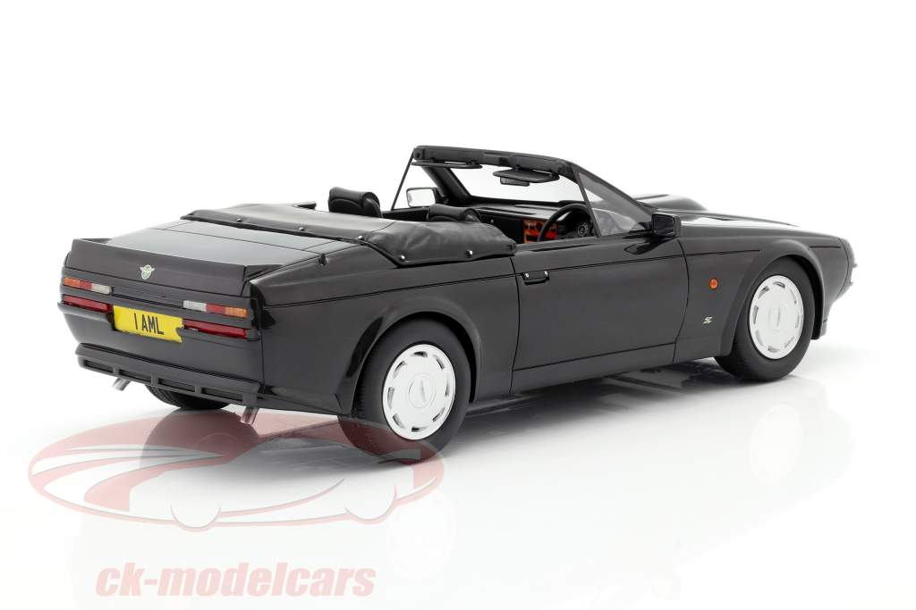 Aston Martin V8 Zagato Spyder Bouwjaar 1987 zwart metalen 1:18 Cult Scale
