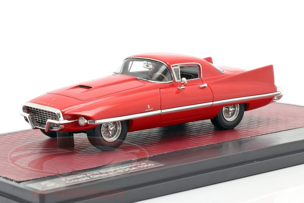 Ferrari 410 Superamerica Coupe Ghia Année de construction 1955 rouge 1:43 Matrix