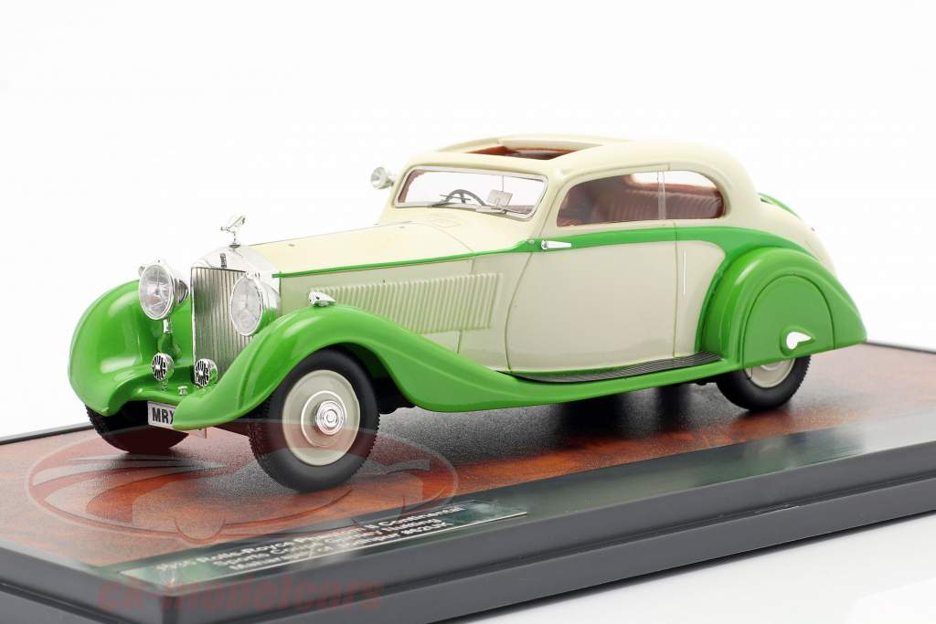 Rolls Royce Phantom II Continental Sports Coupe 1935 green / cream 1:43 Matrix