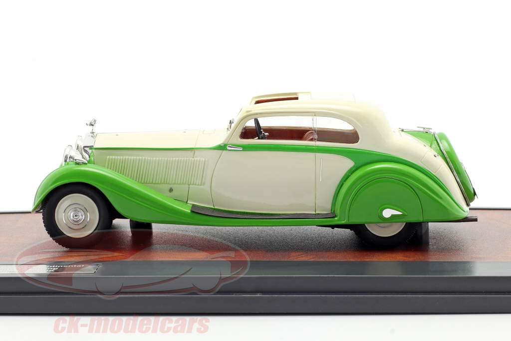 Rolls Royce Phantom II Continental Sports Coupe 1935 green / cream 1:43 Matrix