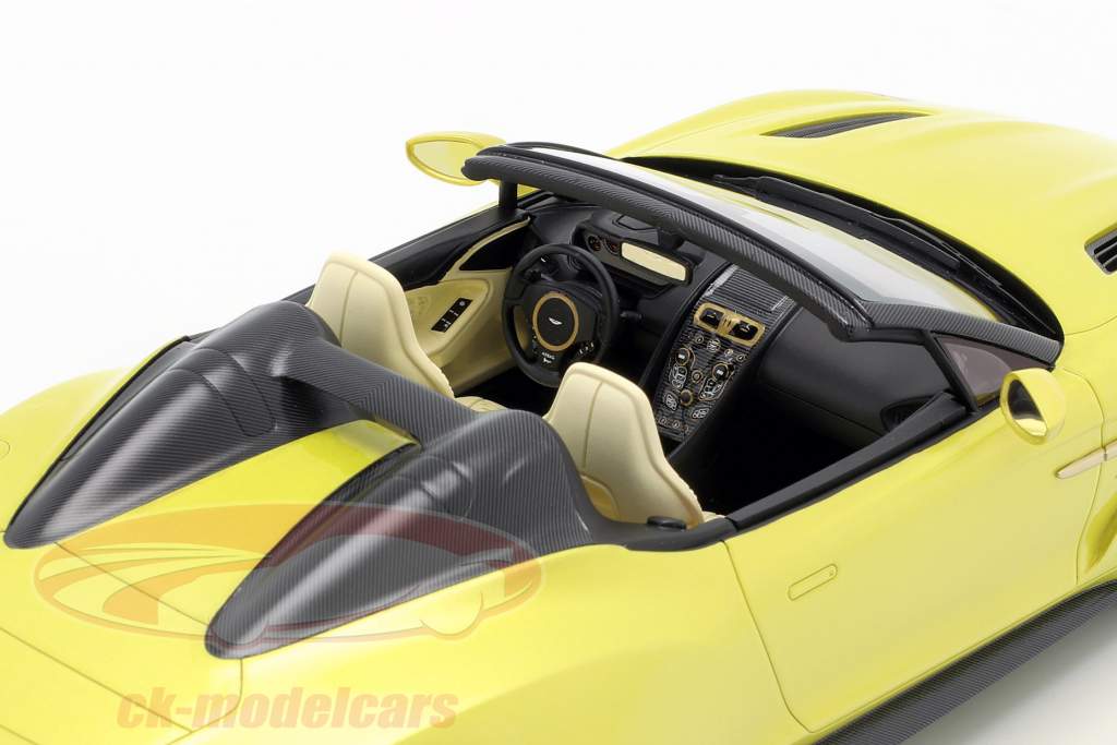 Aston Martin Vanquish Zagato Speedster 2017 cosmopolitan Jaune 1:18 TrueScale