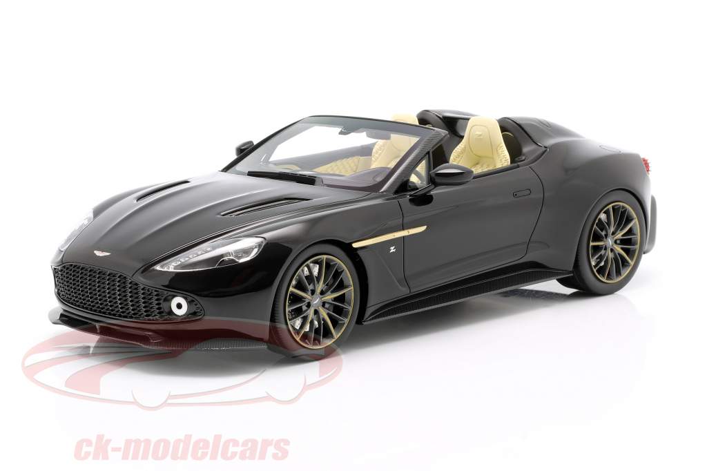 Aston Martin Vanquish Zagato Speedster 2017 焦げ 黒 1:18 TrueScale
