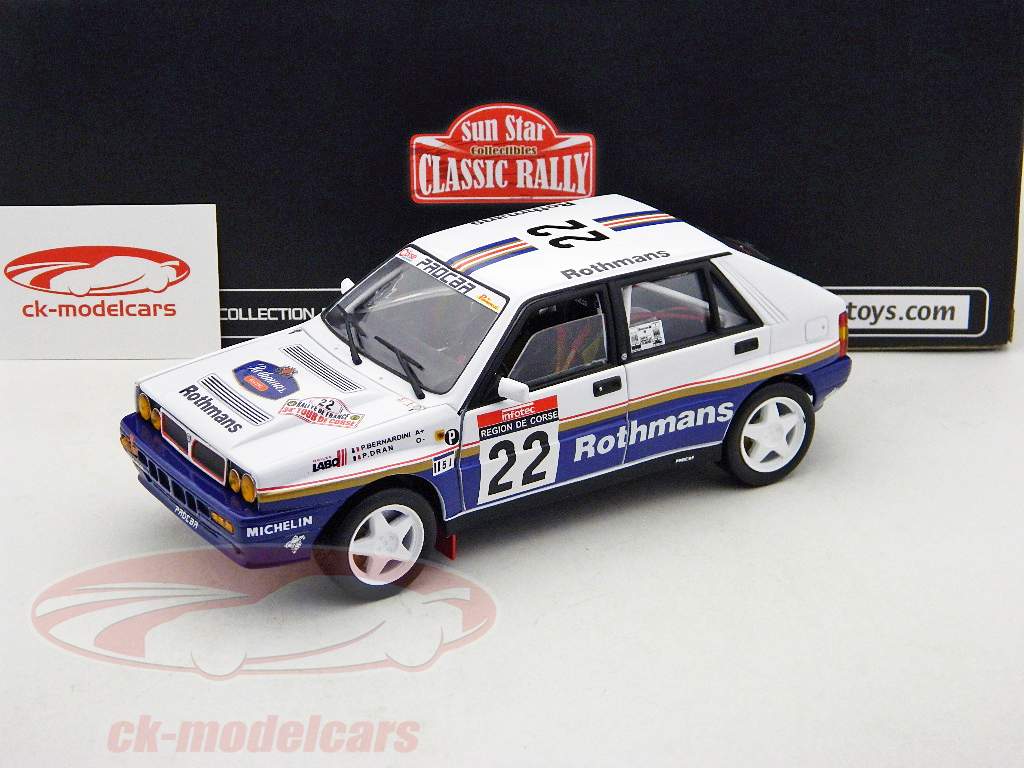 Lancia Delta HF Integrale #22 Бернардини Ралли Тур де Корс 1990 1:18 SunStar