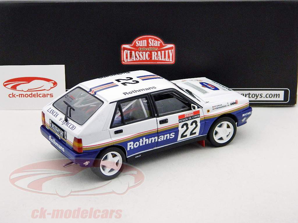 Lancia Delta HF Integrale #22 Бернардини Ралли Тур де Корс 1990 1:18 SunStar