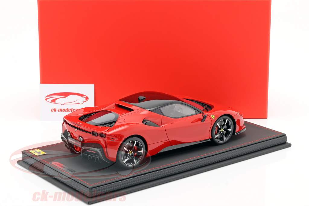 Ferrari SF90 Stradale 建设年份 2019 科萨 红色 / 黑色 1:18 BBR