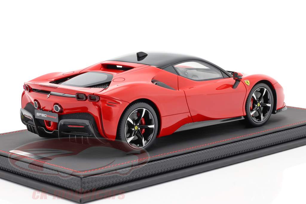Ferrari SF90 Stradale 建设年份 2019 科萨 红色 / 黑色 1:18 BBR