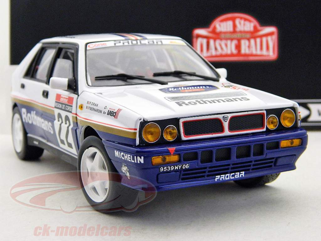 Lancia Delta HF Integrale #22 Бернардини Ралли Тур де Корс 1990 1:18 SunStar