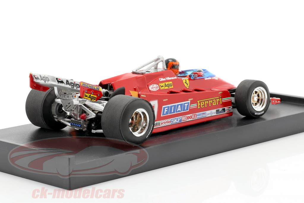 G. Villeneuve Ferrari 126CK Turbo #27 USA GP di Formula 1 1981 1:43 Brumm