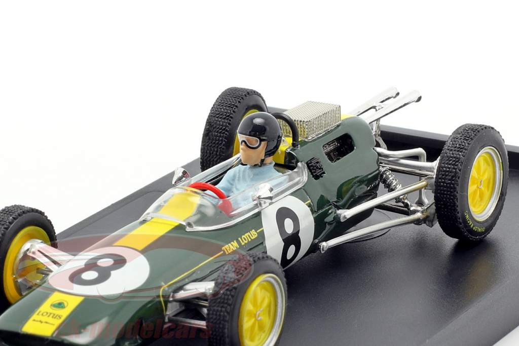 Jim Clark Lotus 25 #8 World Champion Italy GP F1 1963 with figure 1:43 Brumm