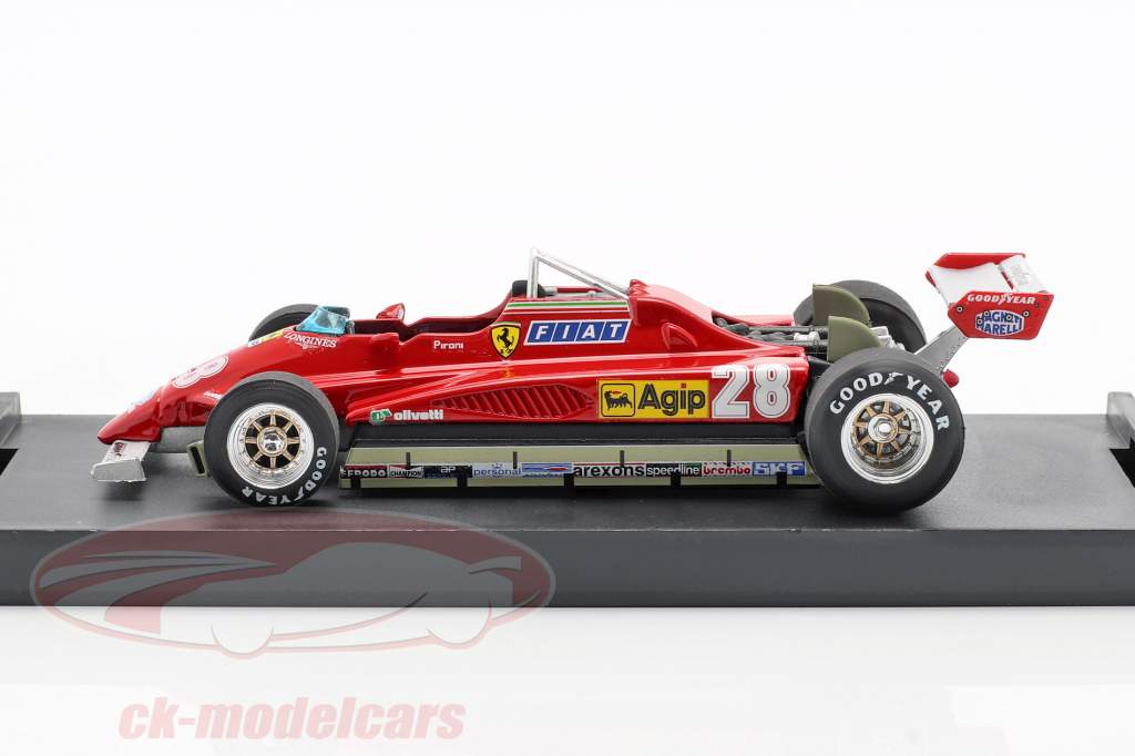 Didier Pironi Ferrari 126C2 #28 Vinder San Marino GP Formel 1 1982 1:43 Brumm