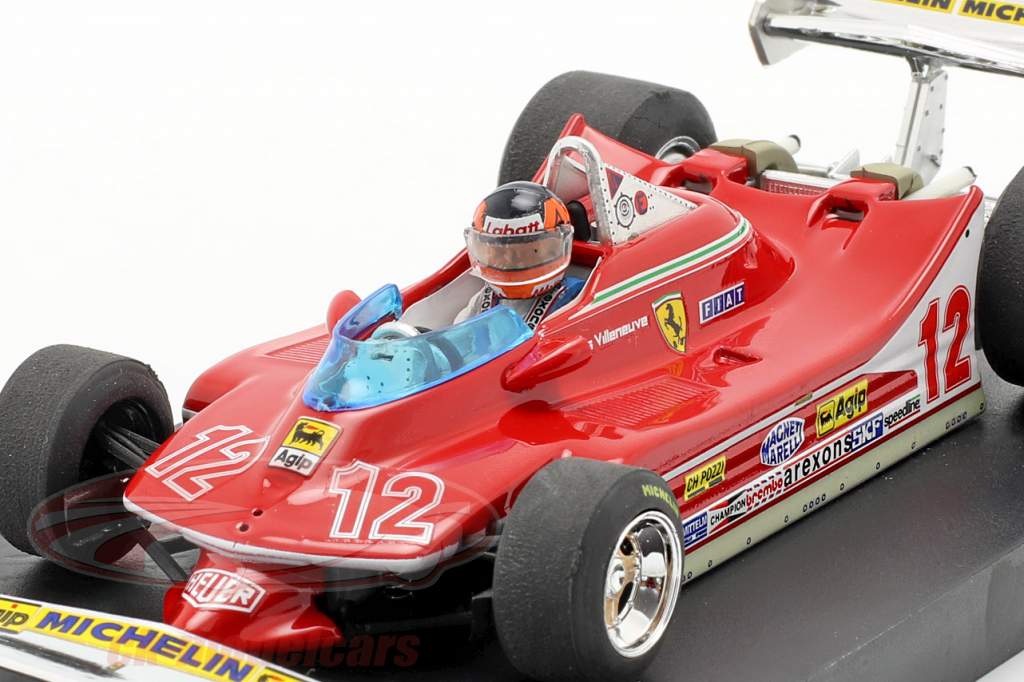 G. Villeneuve Ferrari 312 T4 #12 Segundo GP Francia Fórmula 1 1979 1:43 Brumm