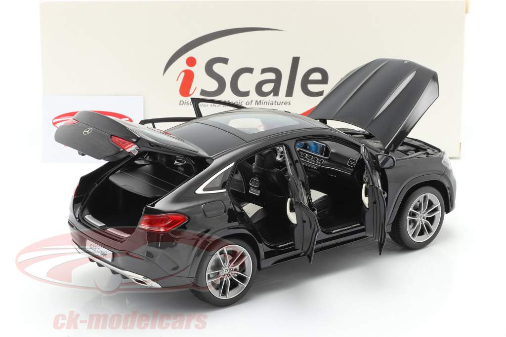 Mercedes-Benz GLE Coupe (C167) 2020 obsidian sort metallisk 1:18 iScale