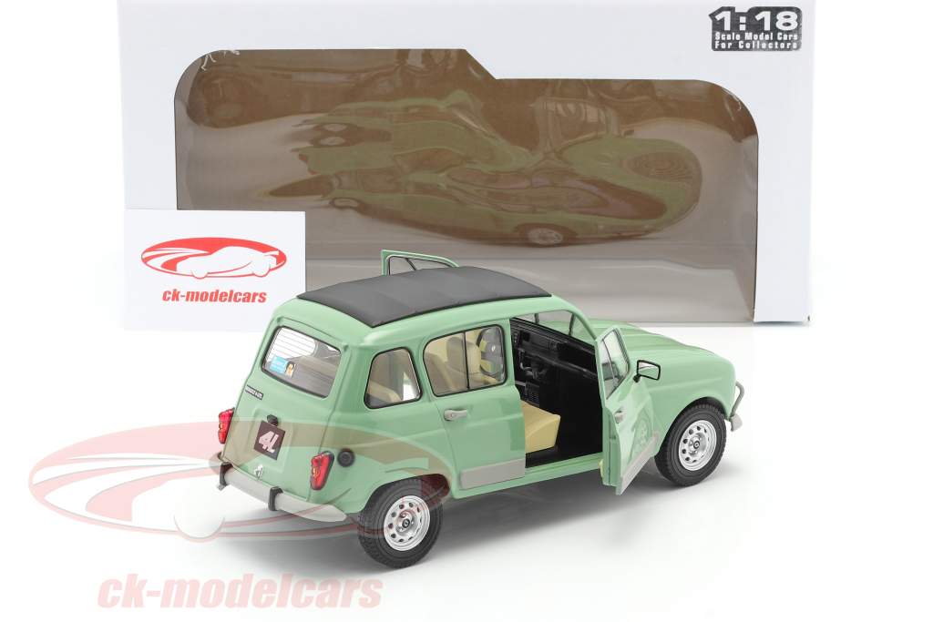 Renault 4L GTL year 1978 celadon green 1:18 Solido